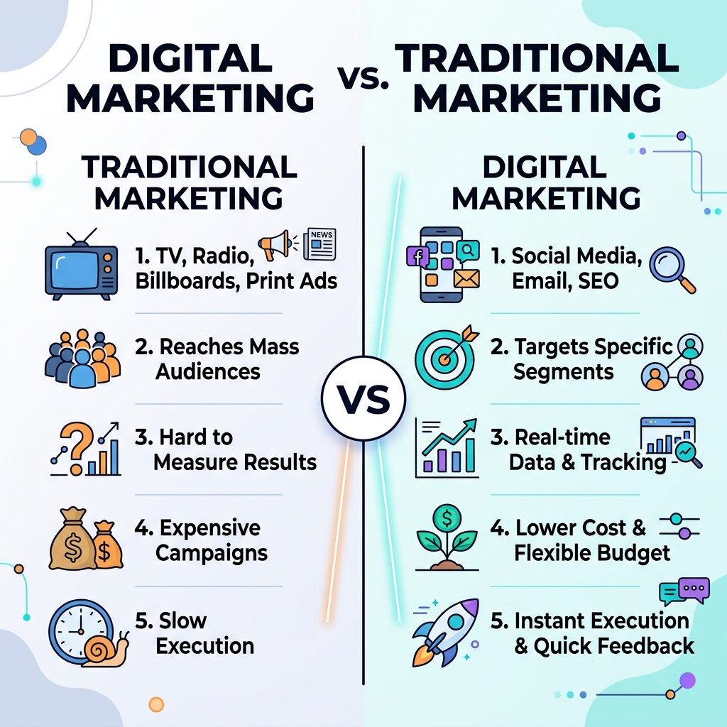 Digital Marketing vs. Traditional Marketing