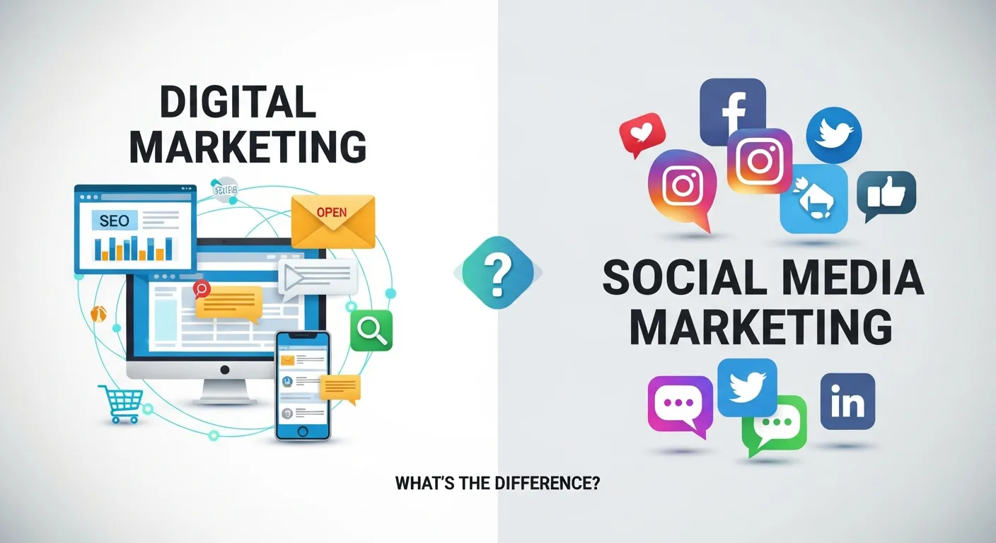Digital Marketing vs. Social Media Marketing