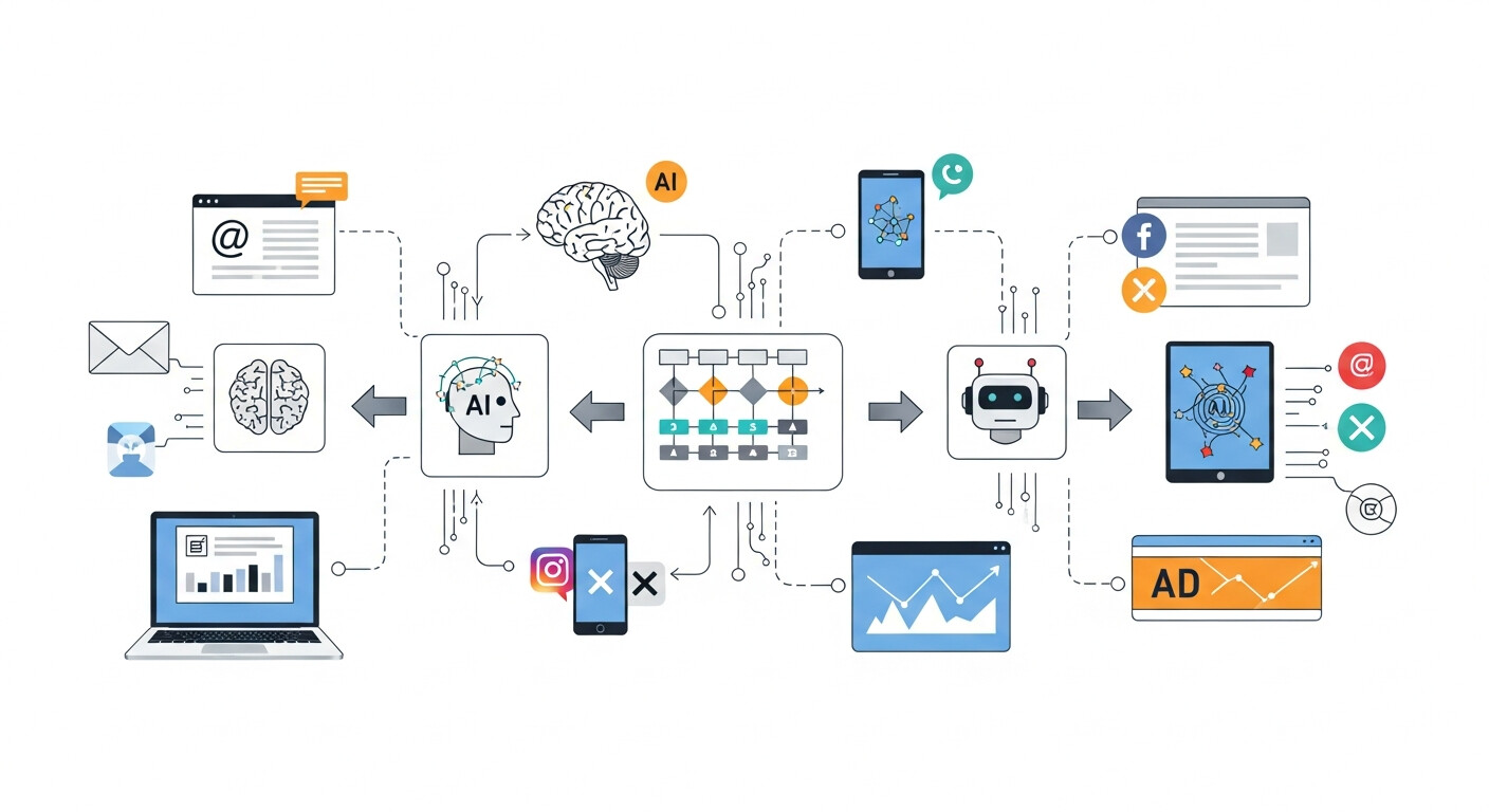 Steps to integrate AI into marketing strategies for better results.