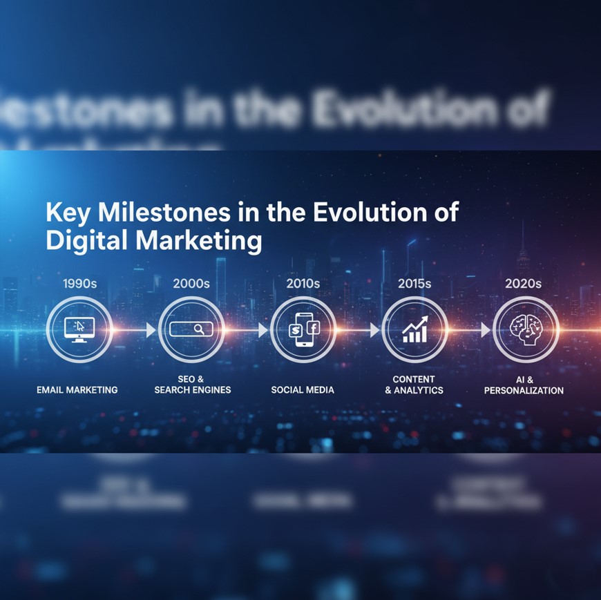 Key Milestones in the Evolution of Digital Marketing