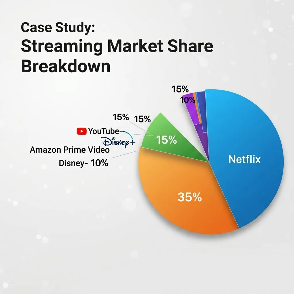 Case Study Streaming Market Share Breakdown