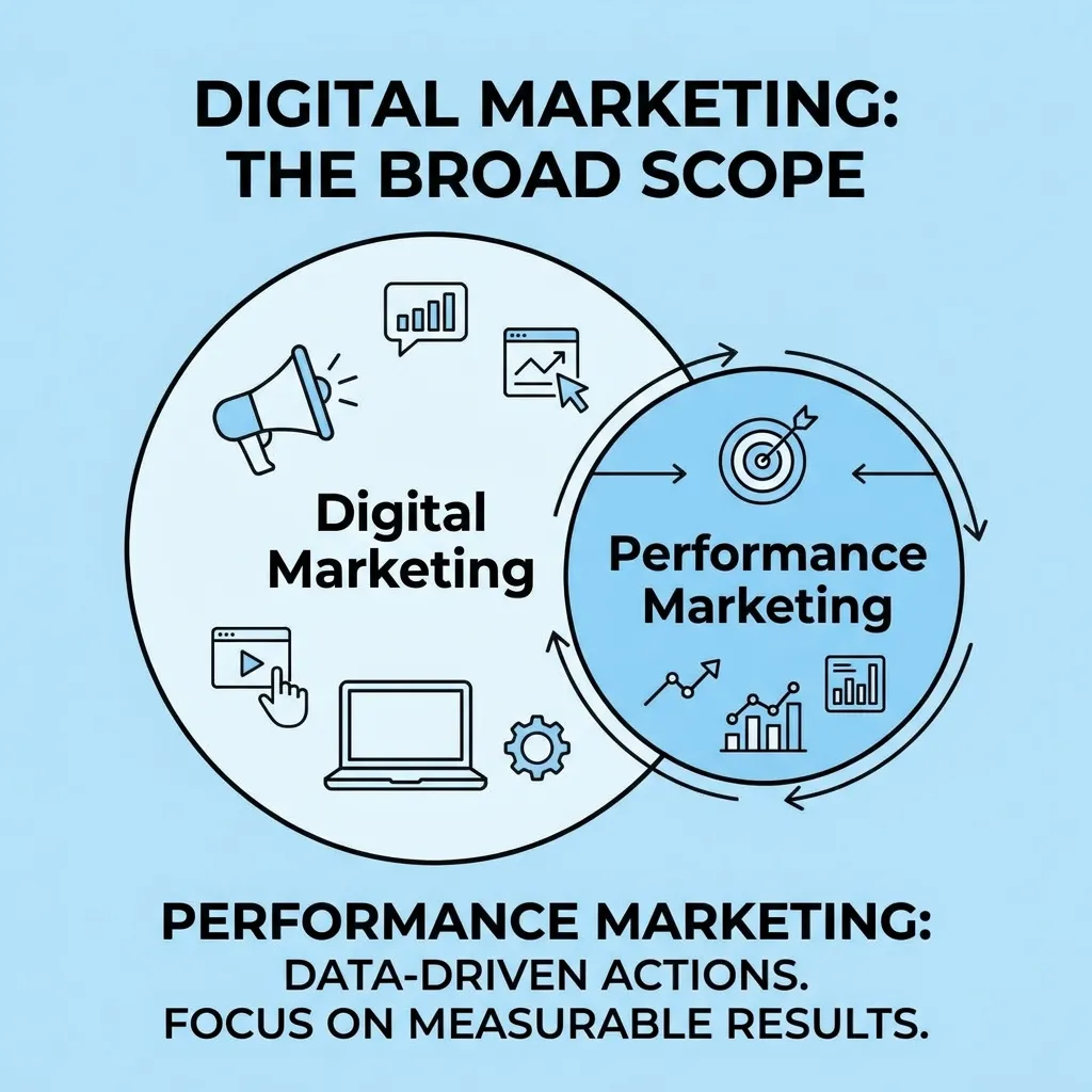 Performance Marketing vs Digital Marketing 