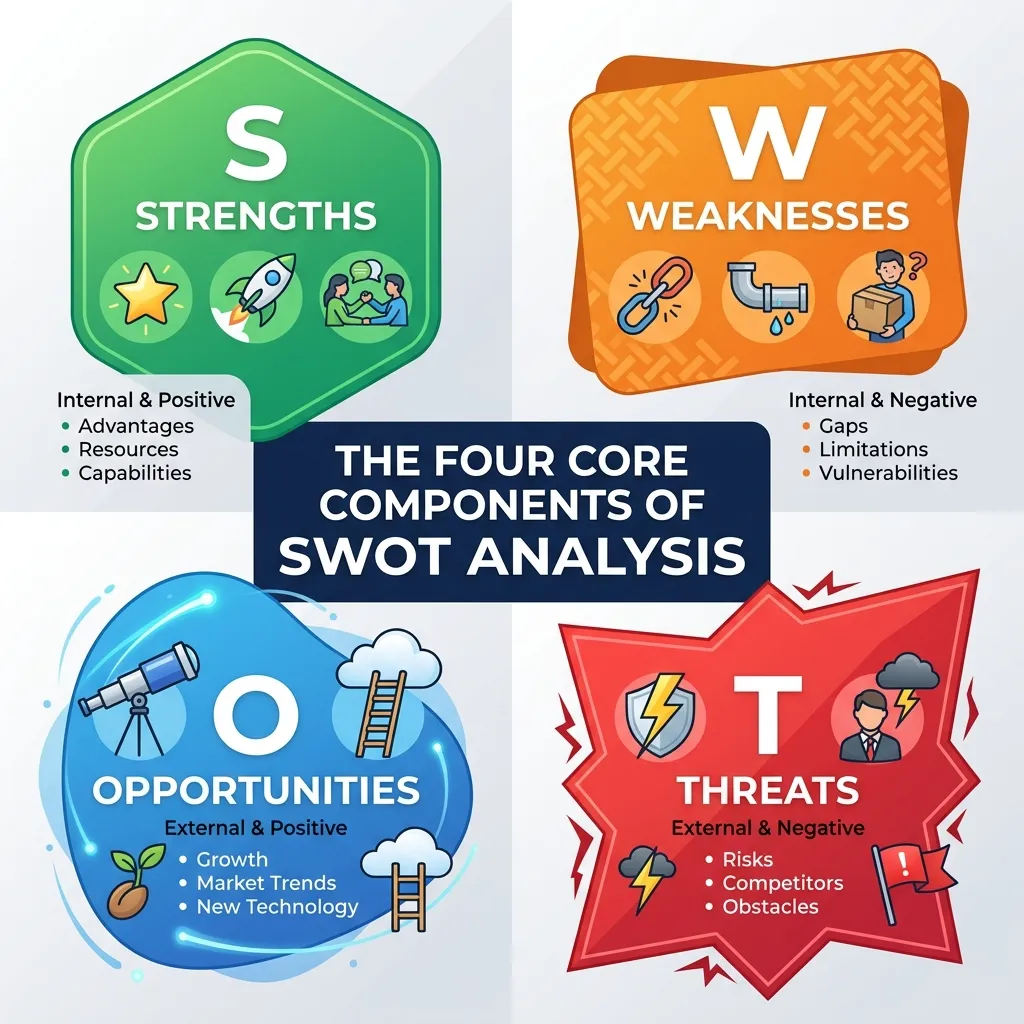The Four Core Components of SWOT Analysis