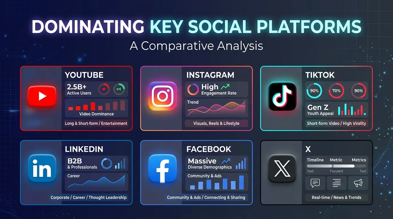 Dominating Key Social Platforms A Comparative Analysis