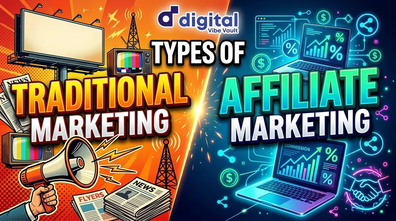 Types of Traditional Marketing and Affiliate Marketing